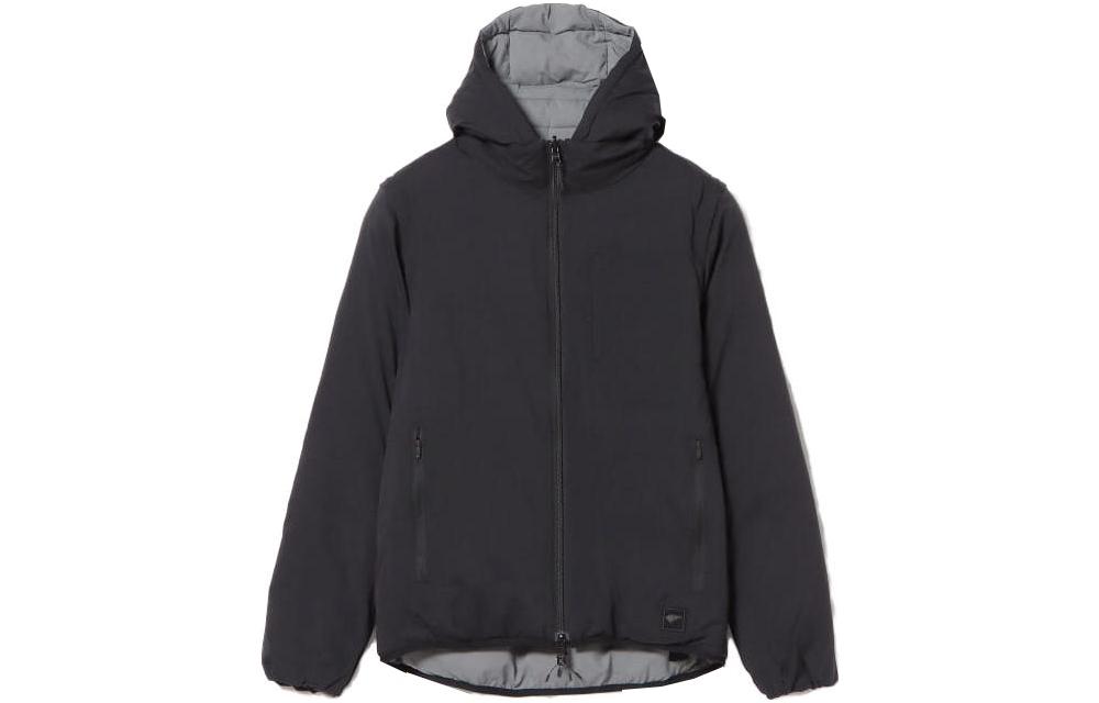Beams Solid Color Zip-Up Jacket Black 8418000680319