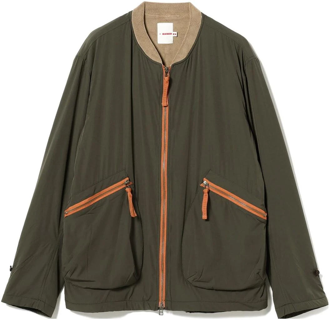 beams-solid-color-zip-up-jacket-olive-green-38-18-0485-965