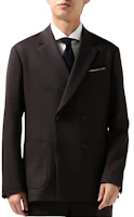 Beams Solid Double-Breasted Slim Fit Jacket for Men 91-16-0250-803 Beams Solid Double-Breasted Slim Fit Jacket for Men 91-16-0250-803