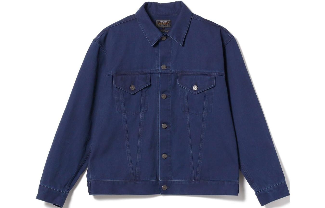 Beams Solid Indigo Fitted Long-Sleeve Jacket 3818005379178