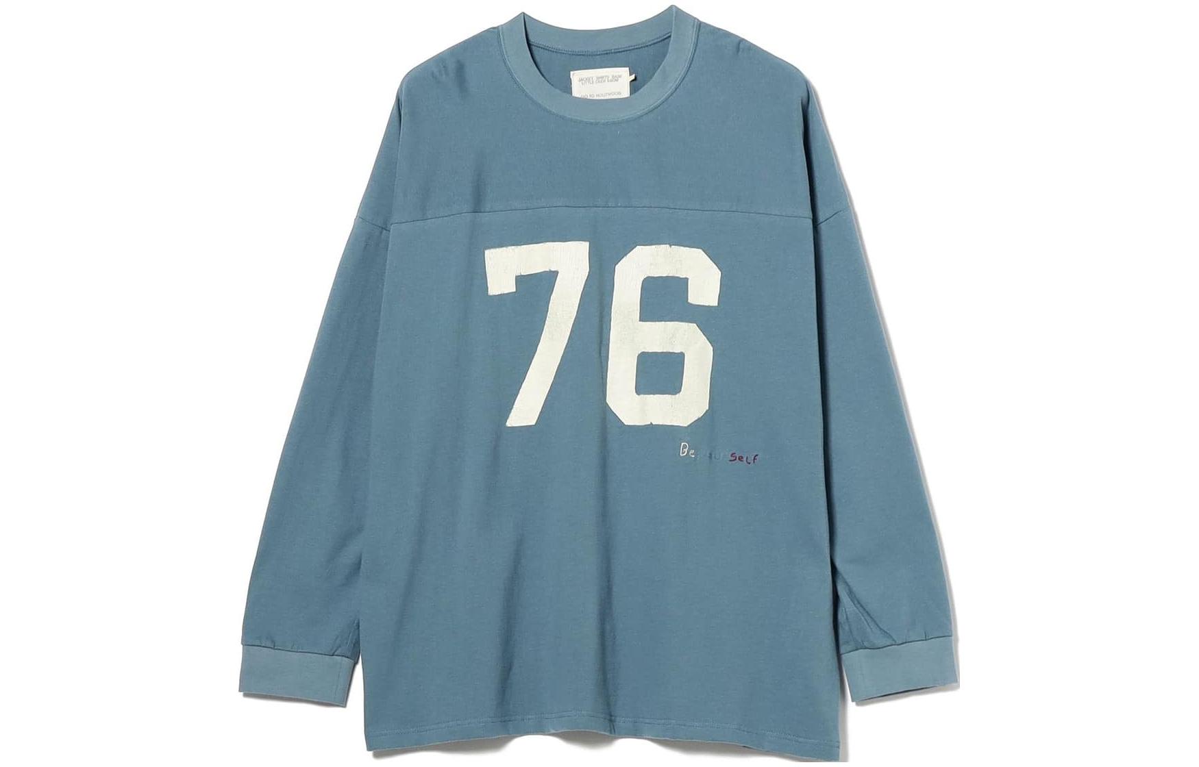 Beams Solid Logo Graphic Crewneck Sweatshirt Long Sleeve 92-10-0049-546