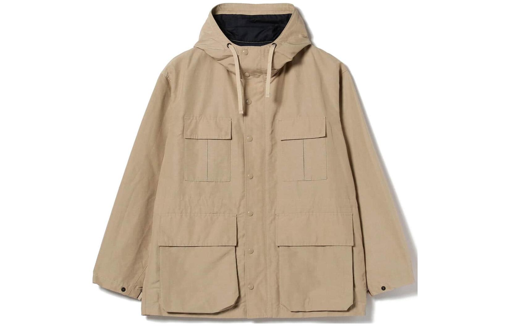 Beams Solid Multi-Pocket Hooded Jacket 36-18-0568-803