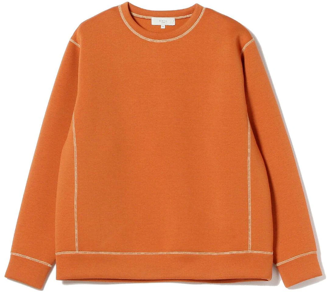 beams-solid-orange-crewneck-pullover-sweatshirt-long-sleeve-9213028914745