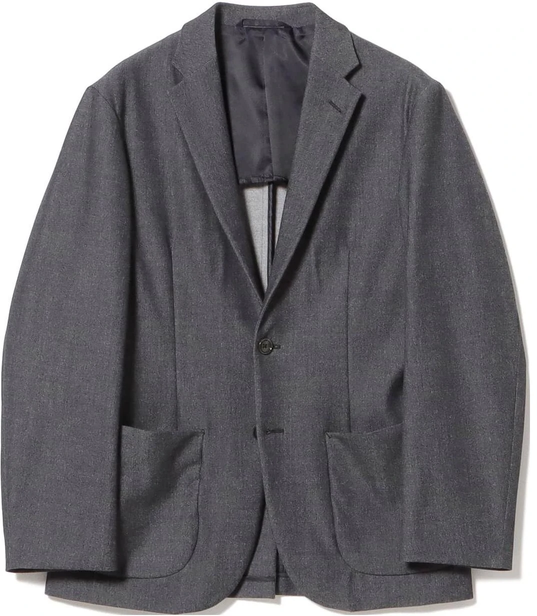 beams-solid-v-neck-long-sleeve-jacket-grey-4116001419579