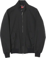 Beams Solid Zip-Up Stand Collar Jacket Navy Blue 1118093208979 Beams Solid Zip-Up Stand Collar Jacket Navy Blue 1118093208979