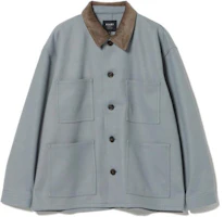 Beams SS23 Classic Smoky Blue Multi-Pocket Button-Up Lightweight Shirt Jacket Men 4211065828671 Beams SS23 Classic Smoky Blue Multi-Pocket Button-Up Lightweight Shirt Jacket Men 4211065828671