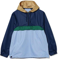 Beams SS23 Colorblock Half-Zip Hoodie Jacket Blue 38-18-0245-063 Beams SS23 Colorblock Half-Zip Hoodie Jacket Blue 38-18-0245-063