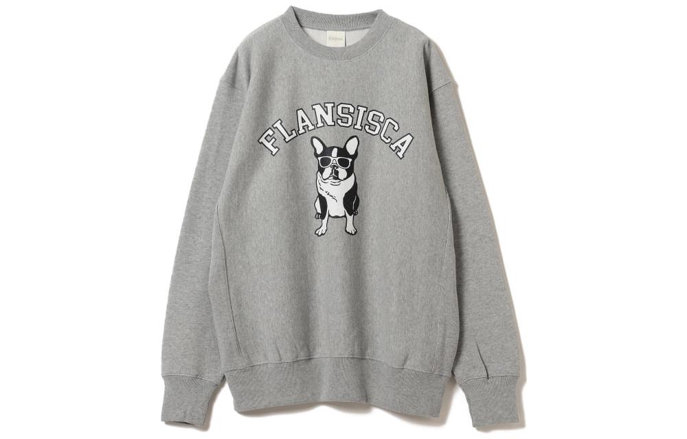 Beams SS23 Fireworks Animal Print Pullover Sweatshirt Long Sleeve 75-13-0137-426