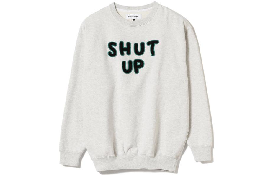 Beams SS23 Letter Print Crewneck Pullover Sweatshirt Men’s Long Sleeve 75-13-0264-129