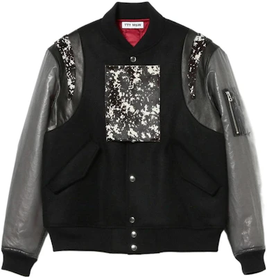 Beams SS23 拼接棒球领按扣夹克 黑色 11-18-6320-422 Buy Beams SS23 拼接棒球领按扣夹克 黑色 11-18-6320-422