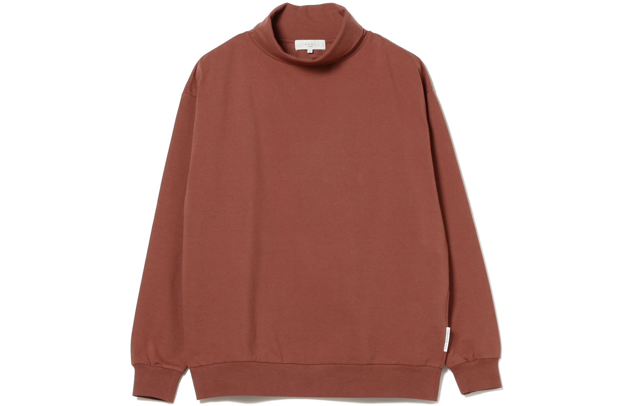 Beams SS23 Plain Pullover Turtleneck Long Sleeve Sweatshirt 92-14-0029-147