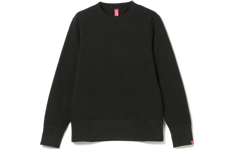 Beams SS23 Solid Color Crewneck Pullover Long-Sleeve Sweatshirt 11-13-3640-593