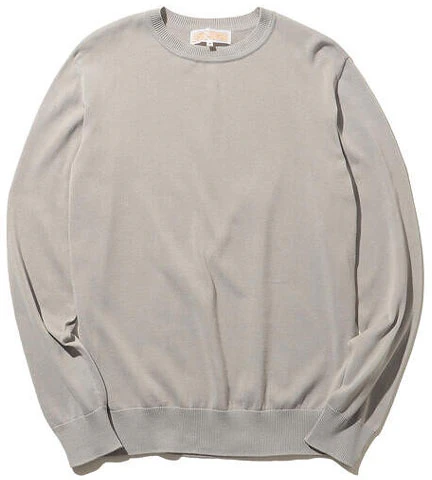 beams-ss-23-solid-color-crewneck-pullover-sweatshirt-gray-9215026064615