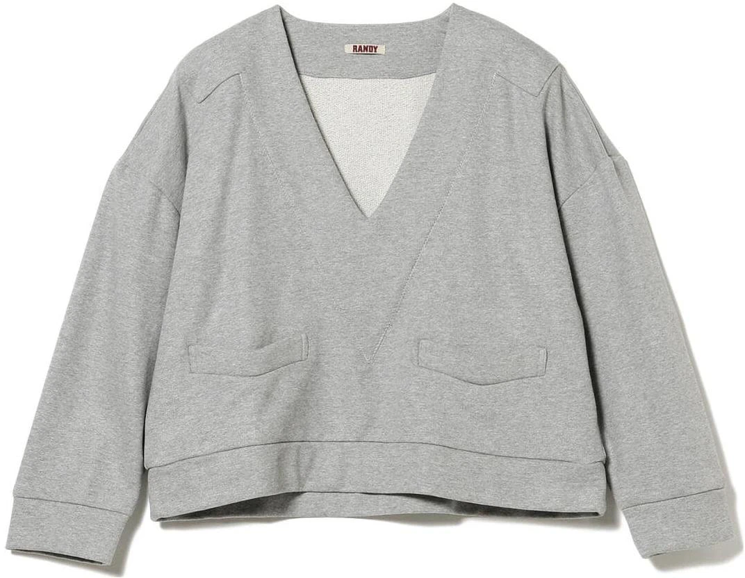 beams-ss-23-solid-color-deep-v-neck-long-sleeve-sweatshirt-grey-11-13-0038-158