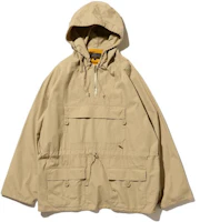 Beams SS23 Solid Color Half-Zip Multi-Pocket Hooded Jacket 38-18-0281-139 Beams SS23 Solid Color Half-Zip Multi-Pocket Hooded Jacket 38-18-0281-139