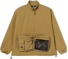 Beams SS23 Solid Color High-Neck Jacket Light Brown 75180026950-20 Beams SS23 Solid Color High-Neck Jacket Light Brown 75180026950-20