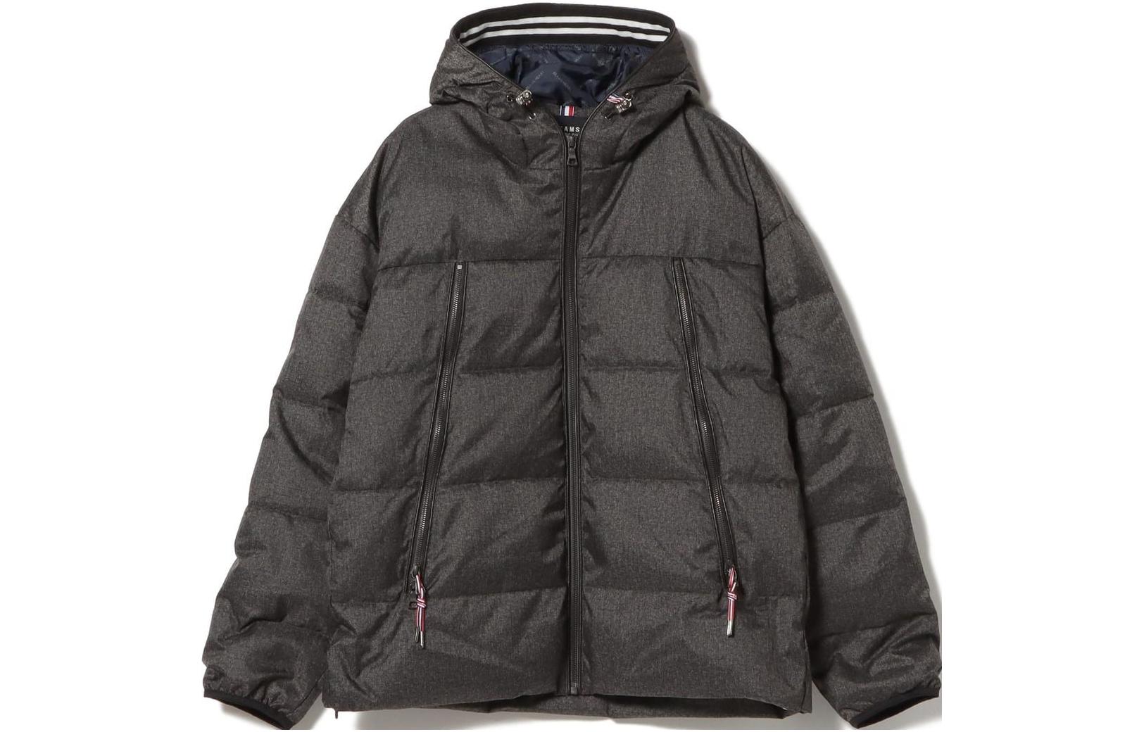 Beams SS23 Solid Color Hooded Zip Jacket Men’s BLACK 4218002341315