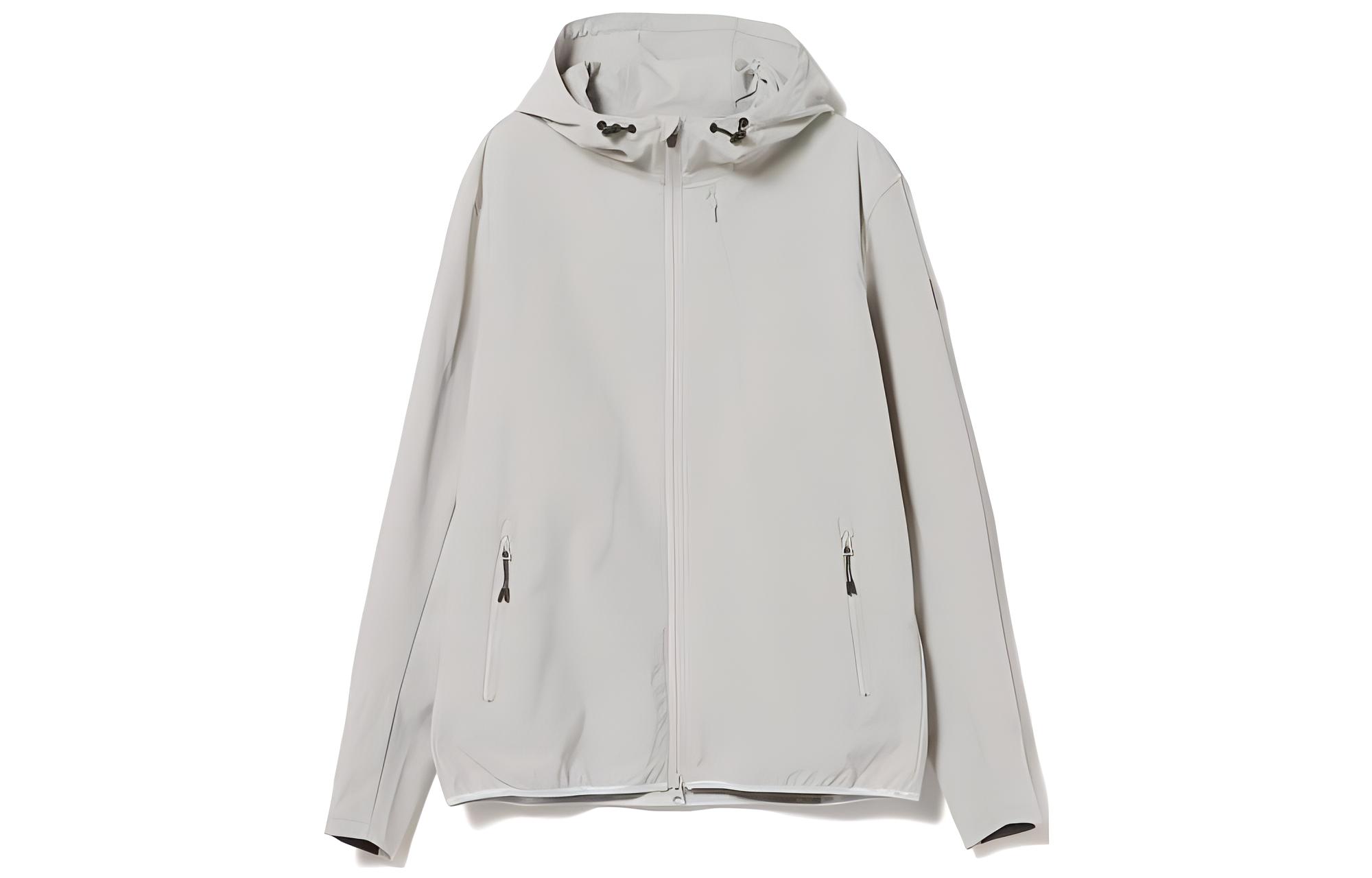 Beams SS23 Solid Color Zip-Up Hoodie Jacket 84-18-0011-336