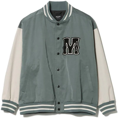 Beams SS23 Striped Baseball Collar Long Sleeve Jacket Gray Beige 4218000263922 Buy Beams SS23 Striped Baseball Collar Long Sleeve Jacket Gray Beige 4218000263922