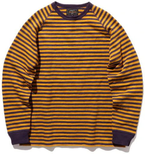 beams-striped-colorblock-crewneck-long-sleeve-sweatshirt-yellow-3814006715689