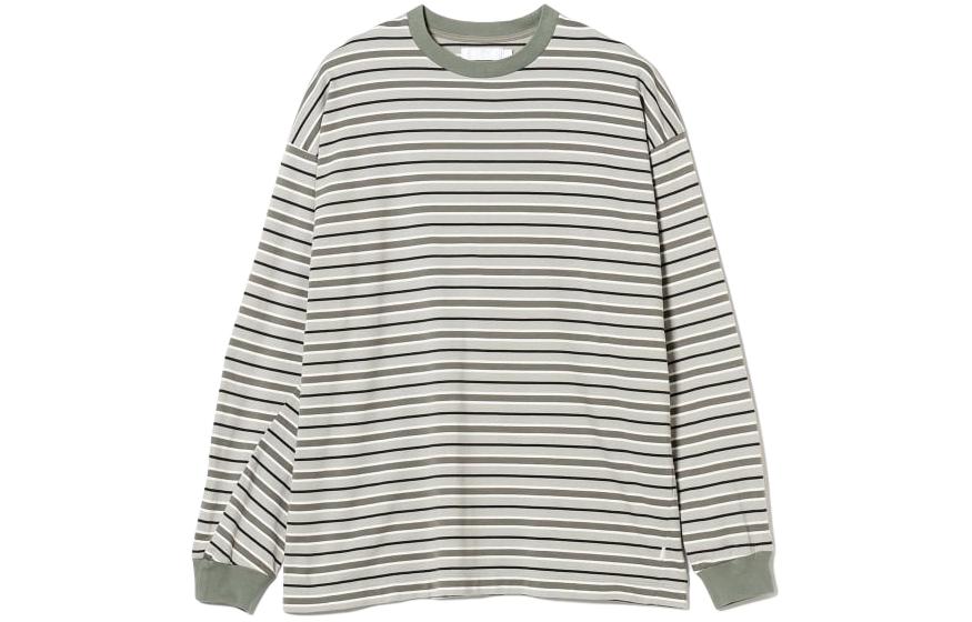 Beams Striped Crewneck Pullover Sweatshirt 11-14-0234-494