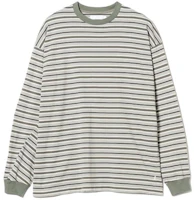 Beams Striped Crewneck Pullover Sweatshirt 11-14-0234-494 Beams Striped Crewneck Pullover Sweatshirt 11-14-0234-494