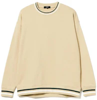 Beams Striped Crewneck Pullover Sweatshirt Men’s Beige 4213044980320 Beams Striped Crewneck Pullover Sweatshirt Men’s Beige 4213044980320