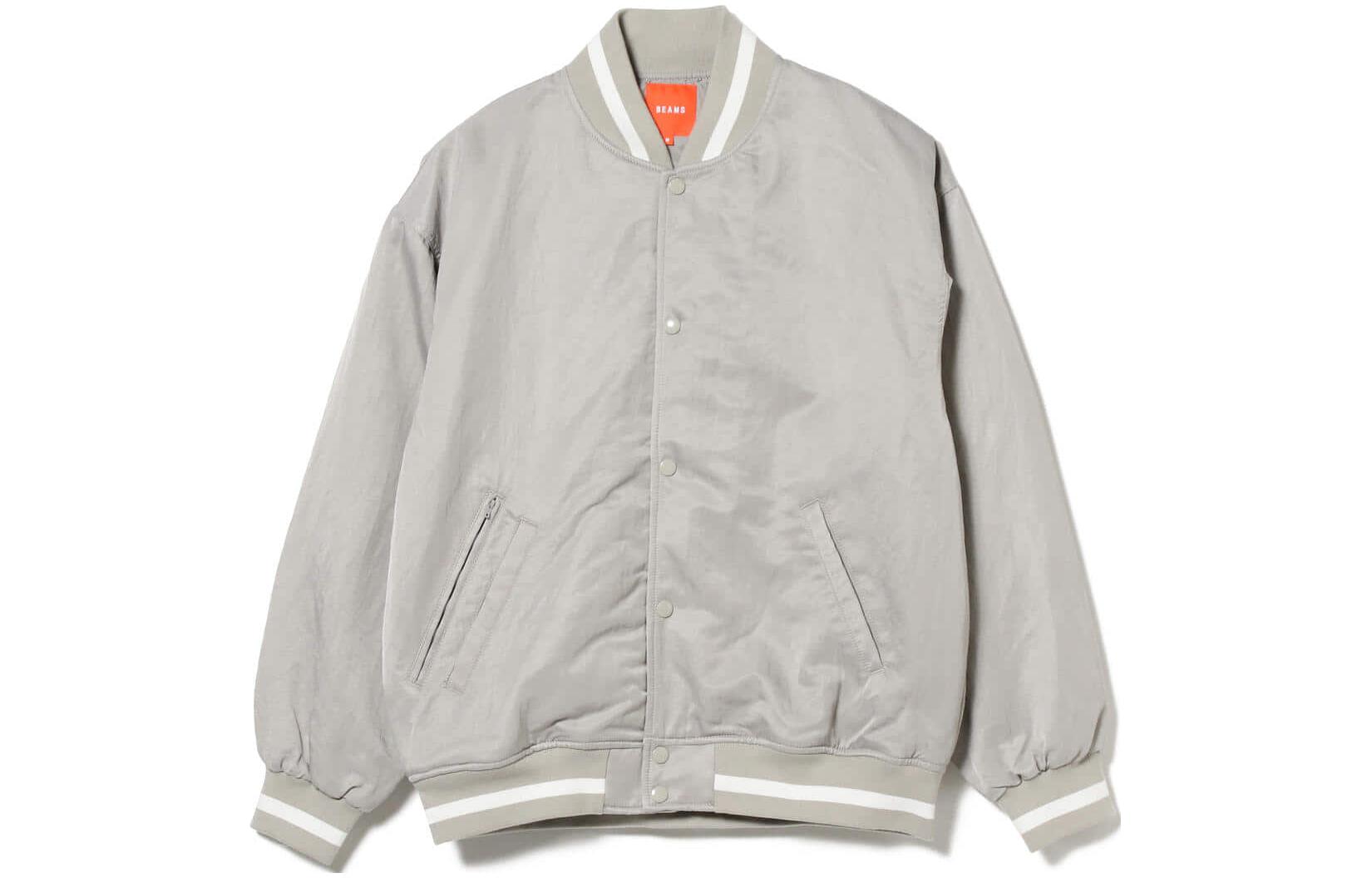 Beams Striped Long Sleeve Jacket Grey () 1118647680315