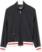Beams Striped Stand-Collar Zip-Up Jacket Navy Blue. 8218017908979 Beams Striped Stand-Collar Zip-Up Jacket Navy Blue. 8218017908979