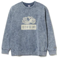 Beams Tie-Dye Letter Print Crewneck Pullover Sweatshirt - 75130286629 Beams Tie-Dye Letter Print Crewneck Pullover Sweatshirt - 75130286629