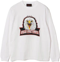 Beams White Crewneck Pullover Sweatshirt with Animal Letter Print 5814018674501 Beams White Crewneck Pullover Sweatshirt with Animal Letter Print 5814018674501