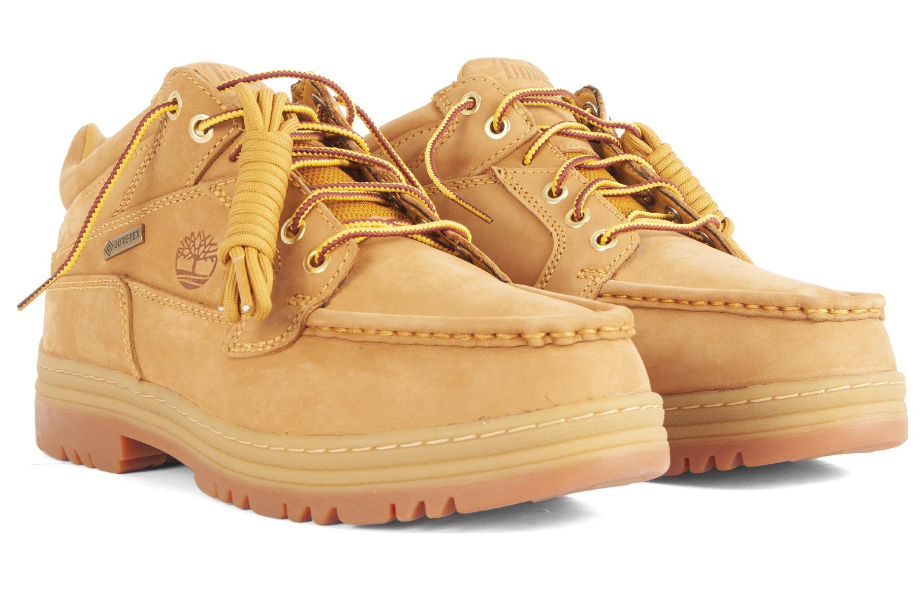 Shop Beams x Timberland Heritage Gore-Tex Moc Toe Mid "Wheat Nubuck" TB0A68M7763