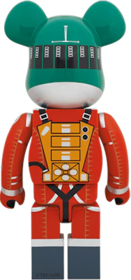 Bearbrick 2001: A Space Odyssey Helmet Hijau & Baju Jingga 1000% Order Bearbrick 2001: A Space Odyssey Helmet Hijau & Baju Jingga 1000%