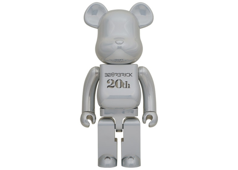 Bearbrick 20th Anniversary 1000% 'Chrome'