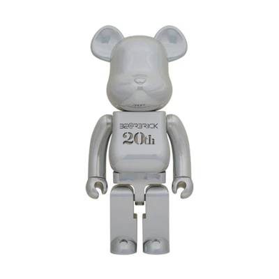 Bearbrick 20th Anniversary 1000% 'Chrome'