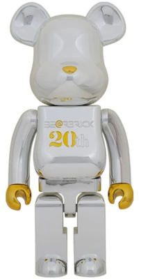 Bearbrick Edisi Ulang Tahun Ke-20 1000% 'Emas & Perak Chrome Ver.' Buy Bearbrick Edisi Ulang Tahun Ke-20 1000% 'Emas & Perak Chrome Ver.'