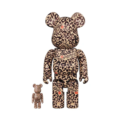 Bearbrick Amplifier 100% & 400% Set Leopard Print