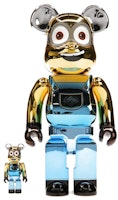 Bearbrick DAVE 100% & 400% Set CHROME Ver. Bearbrick DAVE 100% & 400% Set CHROME Ver.