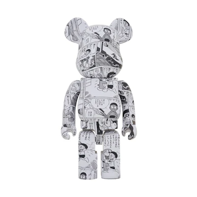 Bearbrick Doraemon (Comic Ver.) 1000% Black & White