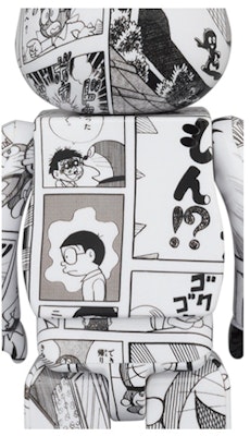 Bearbrick Doraemon (Comic Ver.) 100% & 400% Set Black & White Order Bearbrick Doraemon (Comic Ver.) 100% & 400% Set Black & White