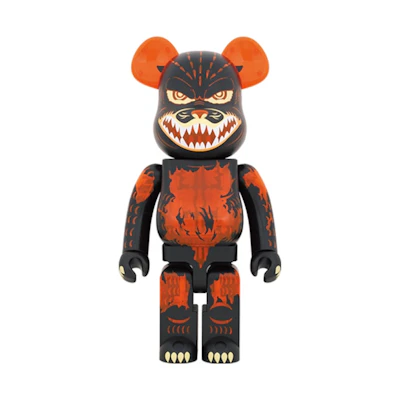 Bearbrick Godzilla VS Destoroyah version Godzilla (Meltdown) 1000% Clear Orange Ver.