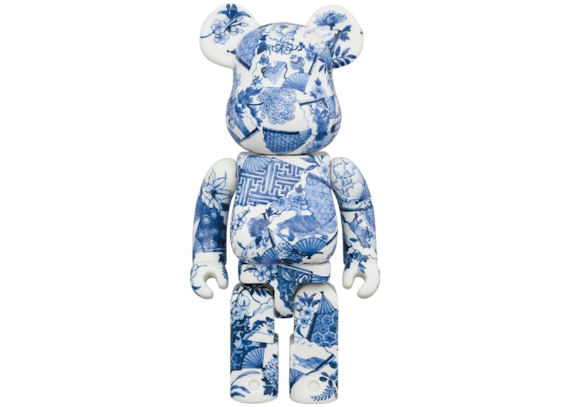 Bearbrick Kutani Dyed (Four Seasons Flower Fan) 400%