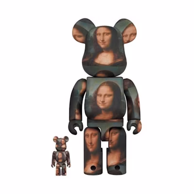Bearbrick Leonardo De Vinci Mona Lisa 100% & 400% Set