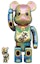 Buy Bearbrick Maneki Neko 100% & 400% Set Black Transparent Plating
