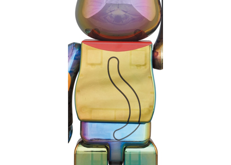 Lookbook Bearbrick 招财猫 100% & 400% 套装 黑色透明镀层