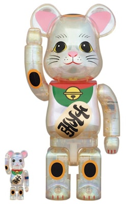 Bearbrick Maneki Neko 100% & 400% Set Transparent Plating Buy Bearbrick Maneki Neko 100% & 400% Set Transparent Plating