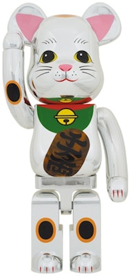 Bearbrick Maneki Neko Silver Plated Luminous 1000% Buy Bearbrick Maneki Neko Silver Plated Luminous 1000%