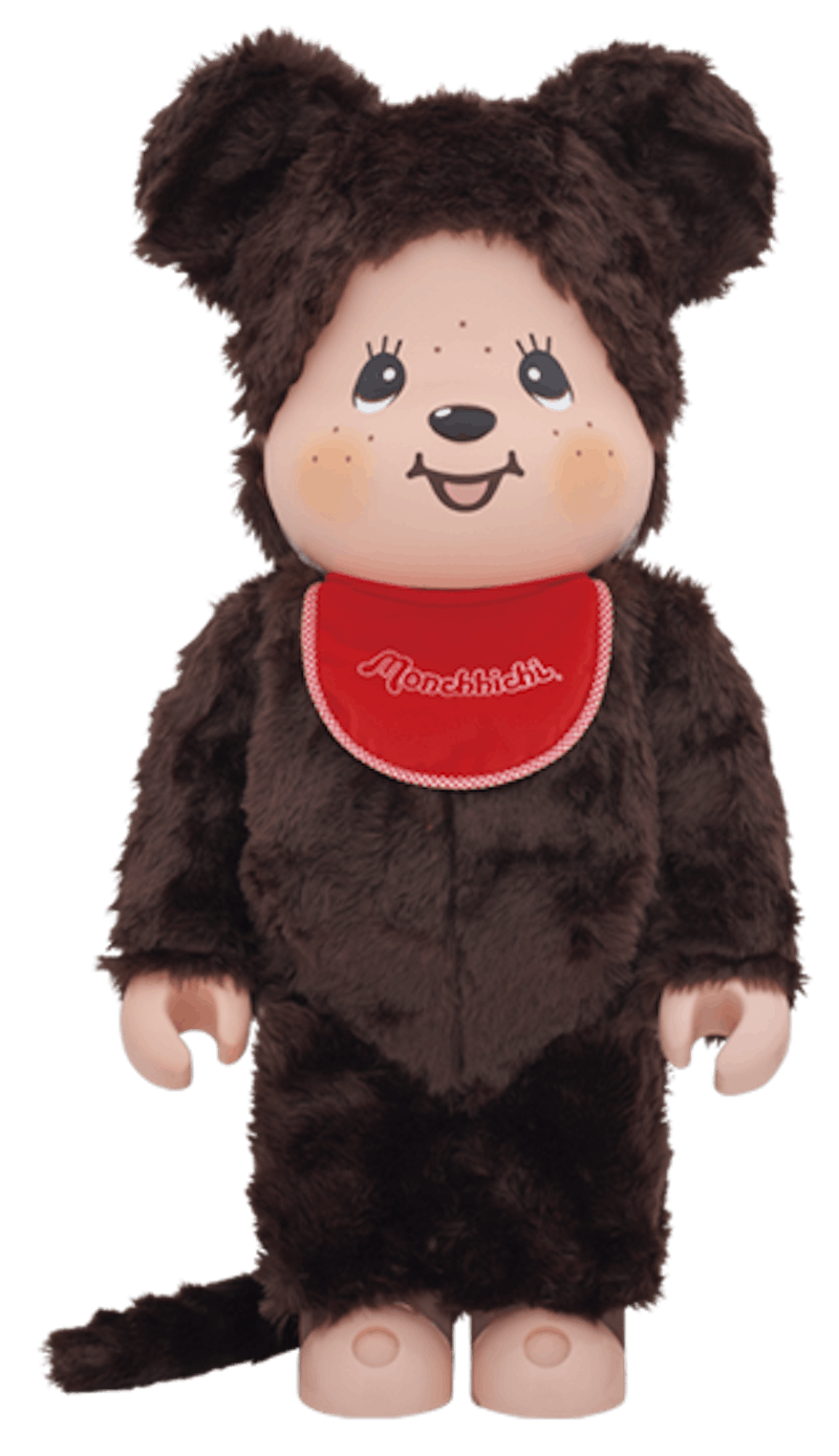 Bearbrick Monchhichi 1000% Brown