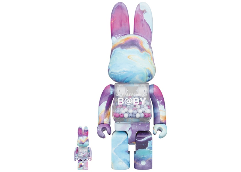Buy Bearbrick Mi Primer Rabbrick Bebé Mármol Versión 100% & 400% Set Multicolor