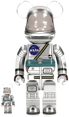 Bearbrick Project Mercury Astronaut 100% & 400% Set Buy Bearbrick Project Mercury Astronaut 100% & 400% Set